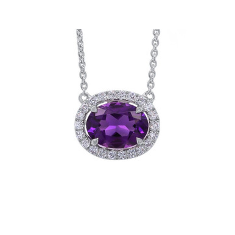 Birthstone Amethyst Pendant [2DAMY0251]