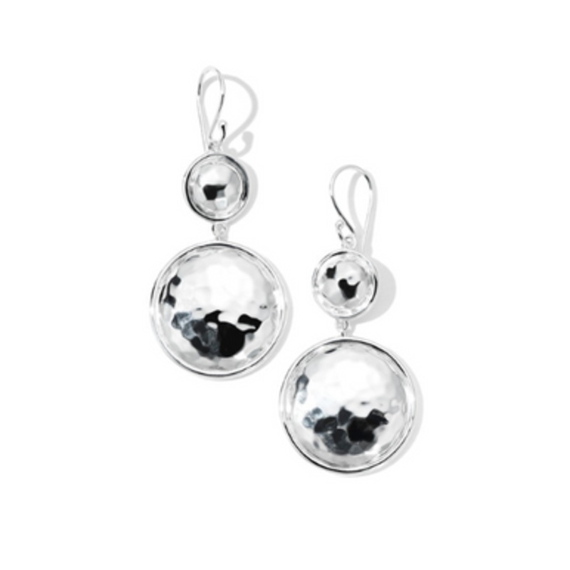 Classico Hammered Snowman Drop Earrings [JEOTH0656]