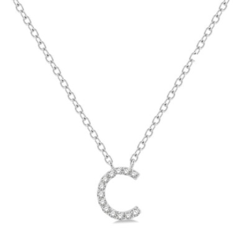 Diamond C Initial Pendant [JNOTH0141]