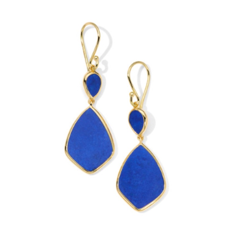 Rock Candy Lapis Drop Earrings [JEOTH0686]