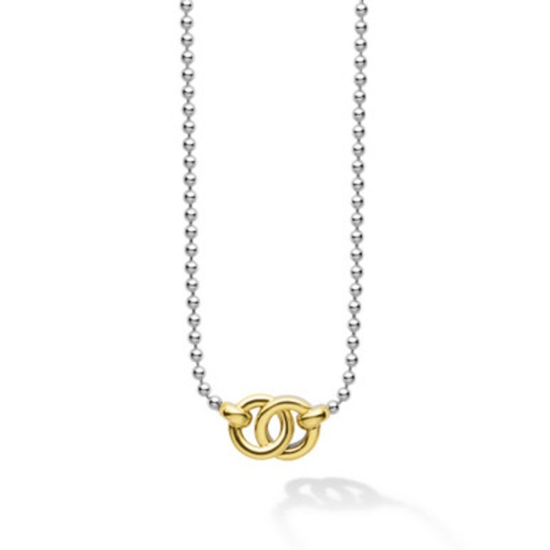 Signature Caviar Interlocking Pendant Necklace [JNOTH0939]