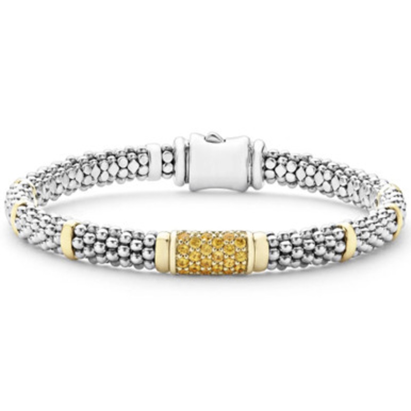 Signature Caviar Yellow Sapphire Bracelet [JBOTH0313]
