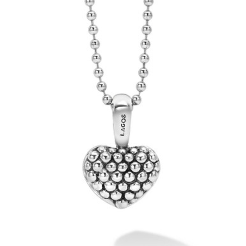 Caviar Heart Pendant [2YSPD0872]