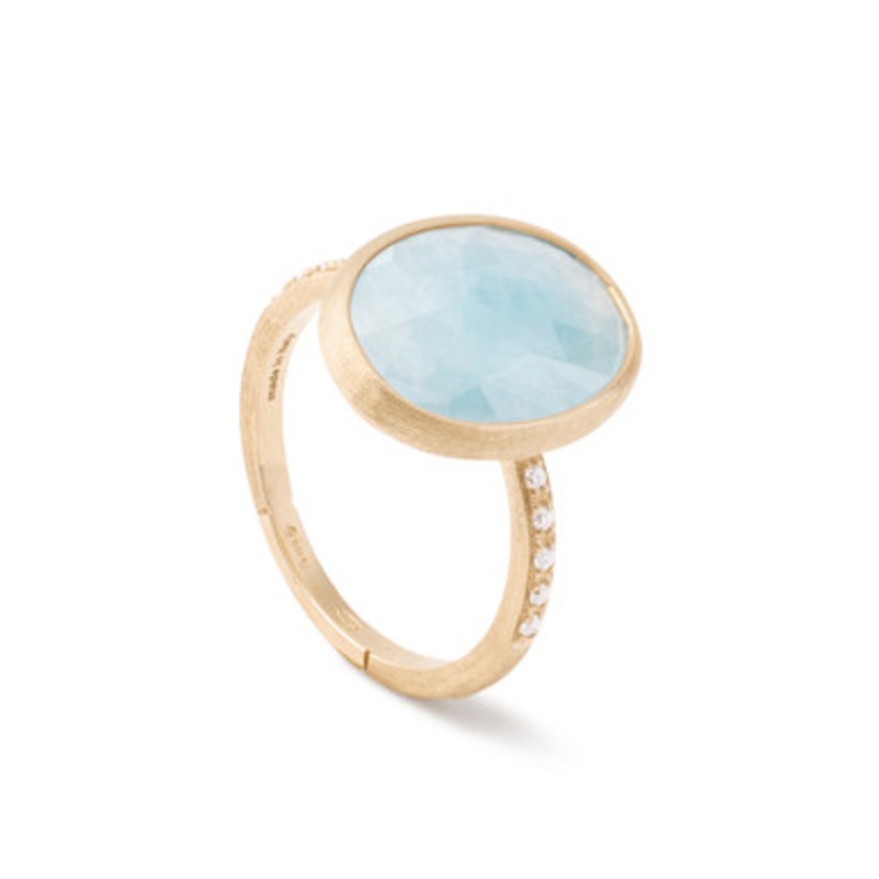 Siviglia Aquamarine Diamond Ring  [JROTH0374]