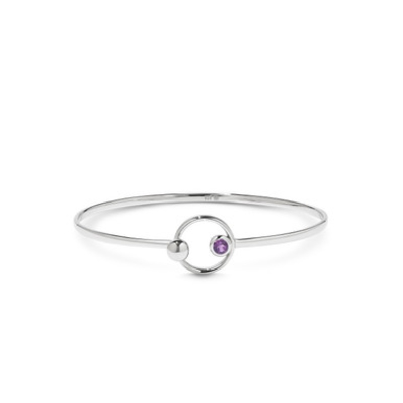 Amethyst Bangle Bracelet [2YSGB0280]