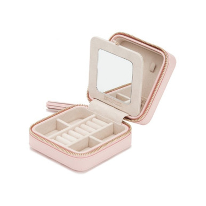 Caroline Pink Zip Travel Case [JAJBX0004]