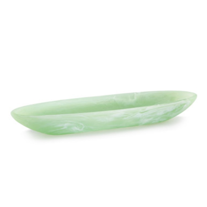 Classical Medium Boat Bowl Mint Swirl [GGSRV0094]