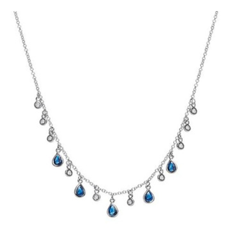 Sapphire and Diamond Necklace [1NSDX0252]