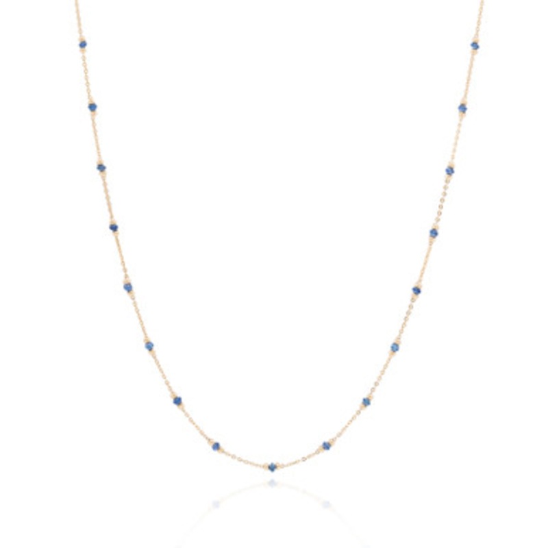 Sapphire Beaded Necklace [JNOTH0118]