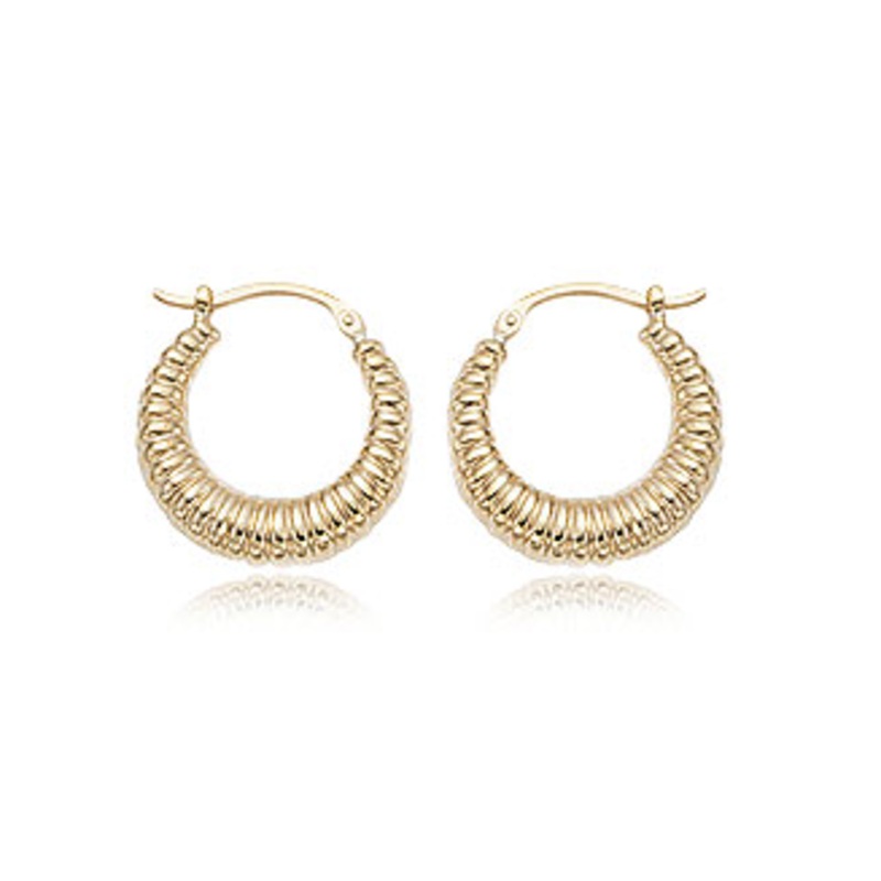 Shrimp Hoop Earrings [JEHOP0300]
