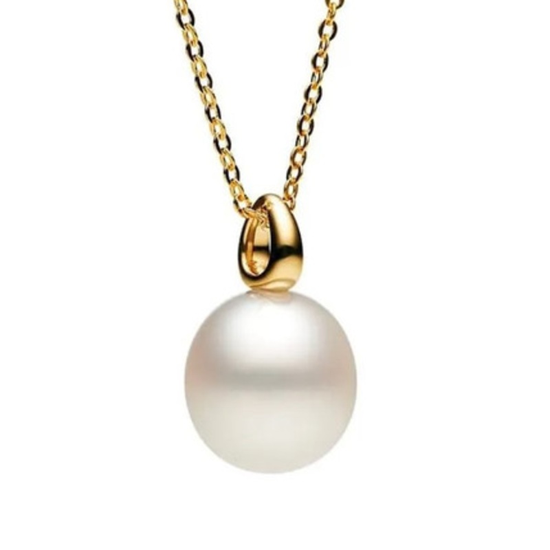 Classic Bianca Pendant with South Sea Oval Pearl [JNPEN0493]