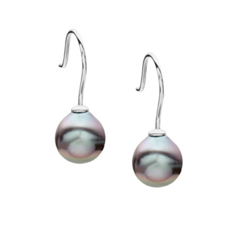 Cultured South Sea Pearl Earrings in 14k Whit [2CPSE0367]