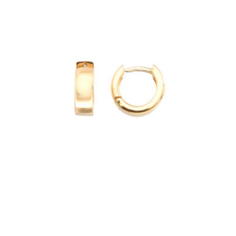 Designer Gold Huggie Style Hoop Earrings [2EGP22734]
