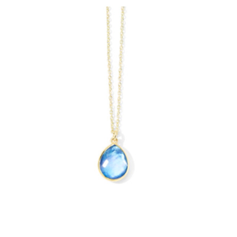 Rock Candy Mini Teardrop Pendant Necklace [JNPEN0792]