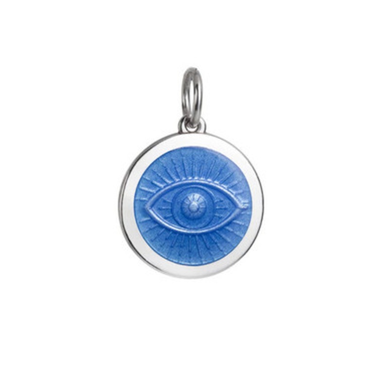 Small French Blue Evil Eye Pendant [2YCHM1892]