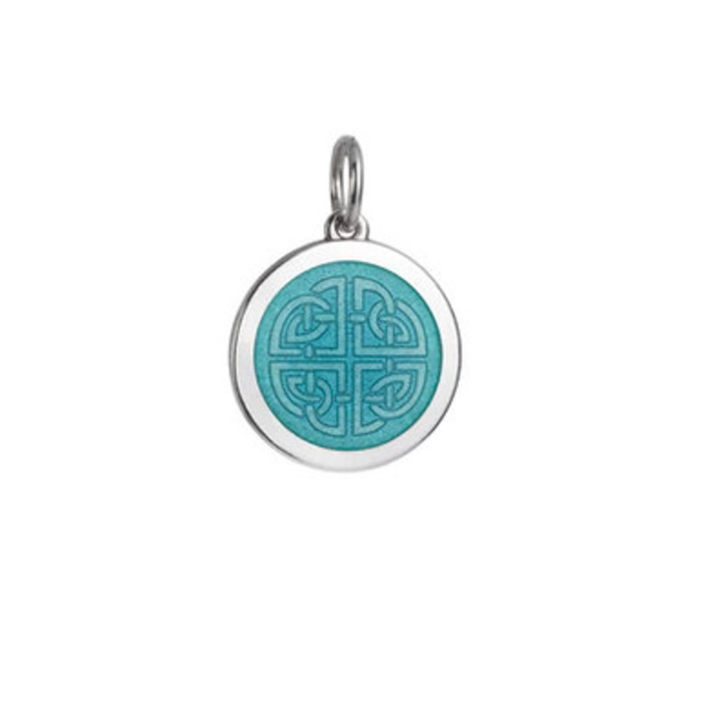 Small Light Blue Celtic Knot Pendant [2YCHM1790]