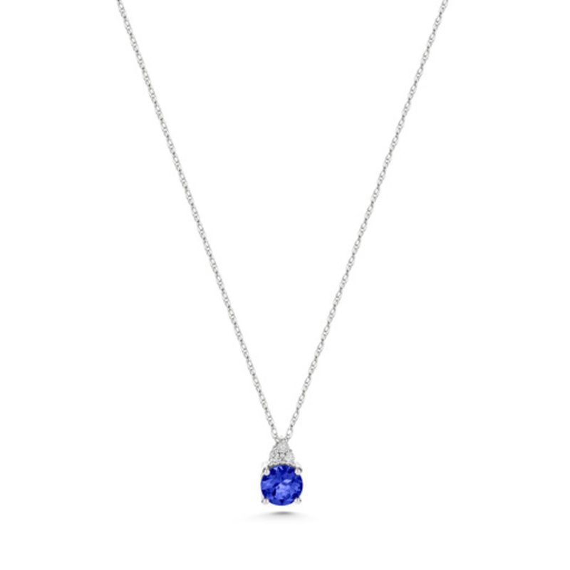 Tanzanite and Diamond Pendant [2DTNZ0075]