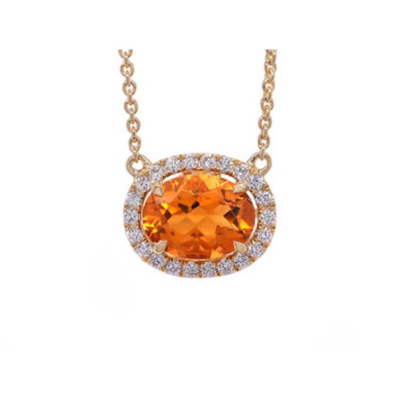 Birthstone Citrine Pendant [2DCIT0129]