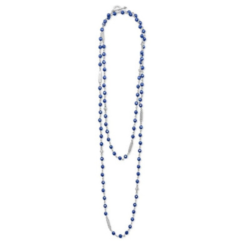 Caviar Icon Ultramarine Ceramic Beaded Necklace [JNOTH0400]