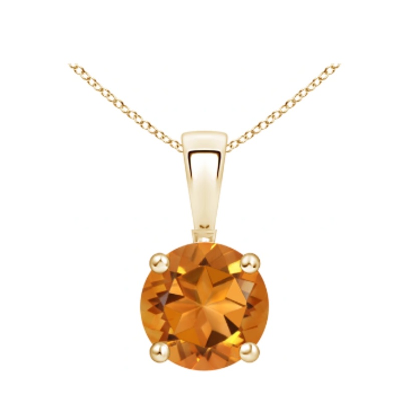 Citrine Pendant Necklace [JNPEN0109]