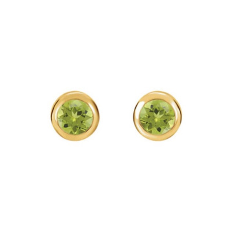 Peridot Stud Earrings [JESTD0247]