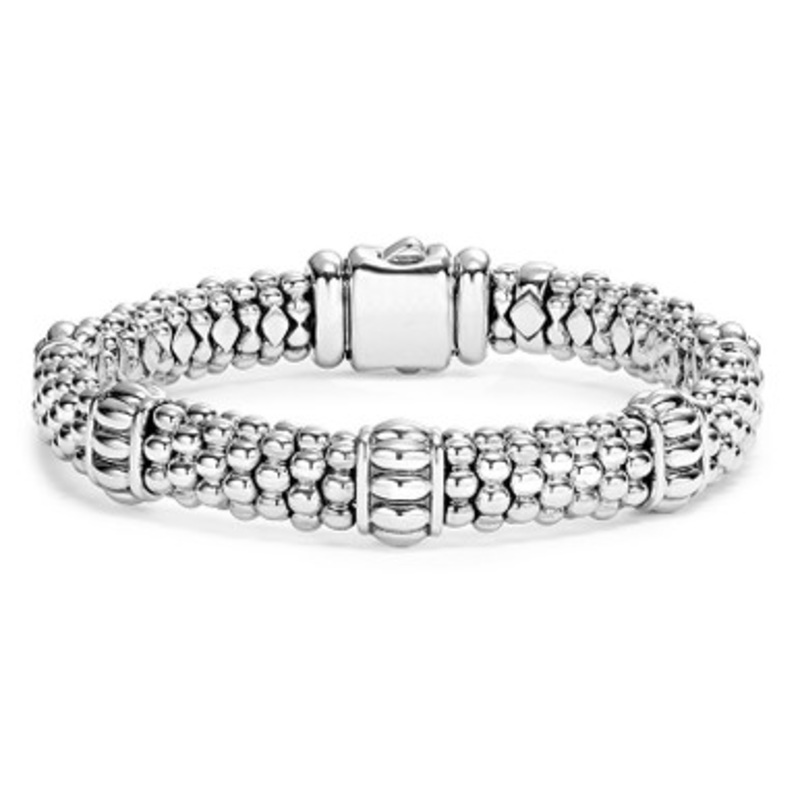 Signature Caviar Fluted Beaded Bracelet [2YSBR9213]