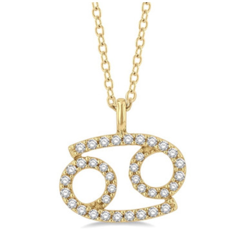 Cancer Zodiac Diamond Pendant [JNPEN0322]