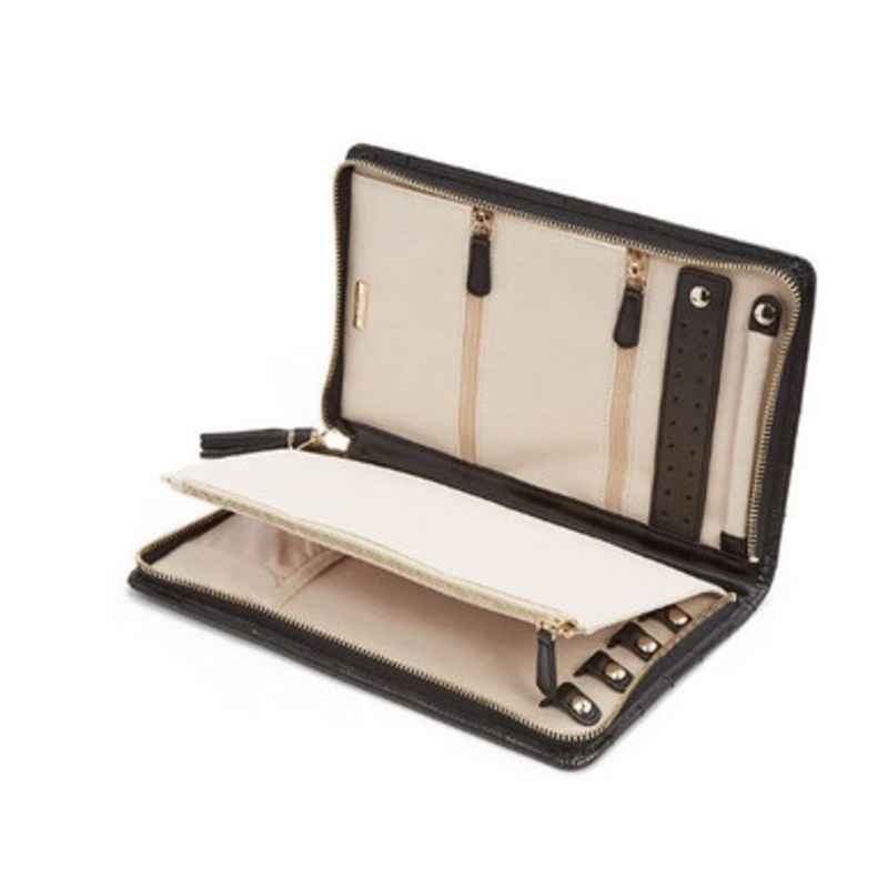 Caroline Large Black Jewelry Portfolio [JAJBX0006]