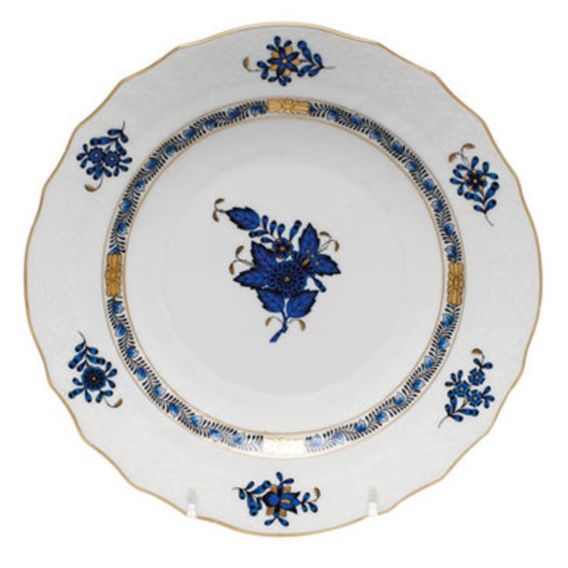 Chinese Bouquet Black Sapphire Salad Plate [6HEBS1103]