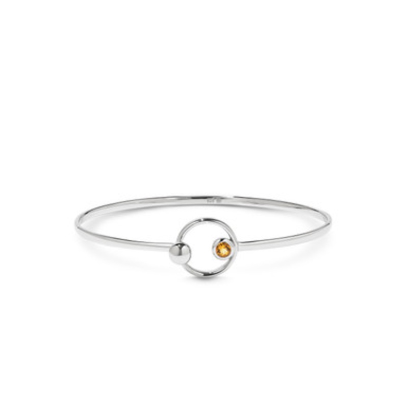 Citrine Bangle Bracelet [2YSGB0276]