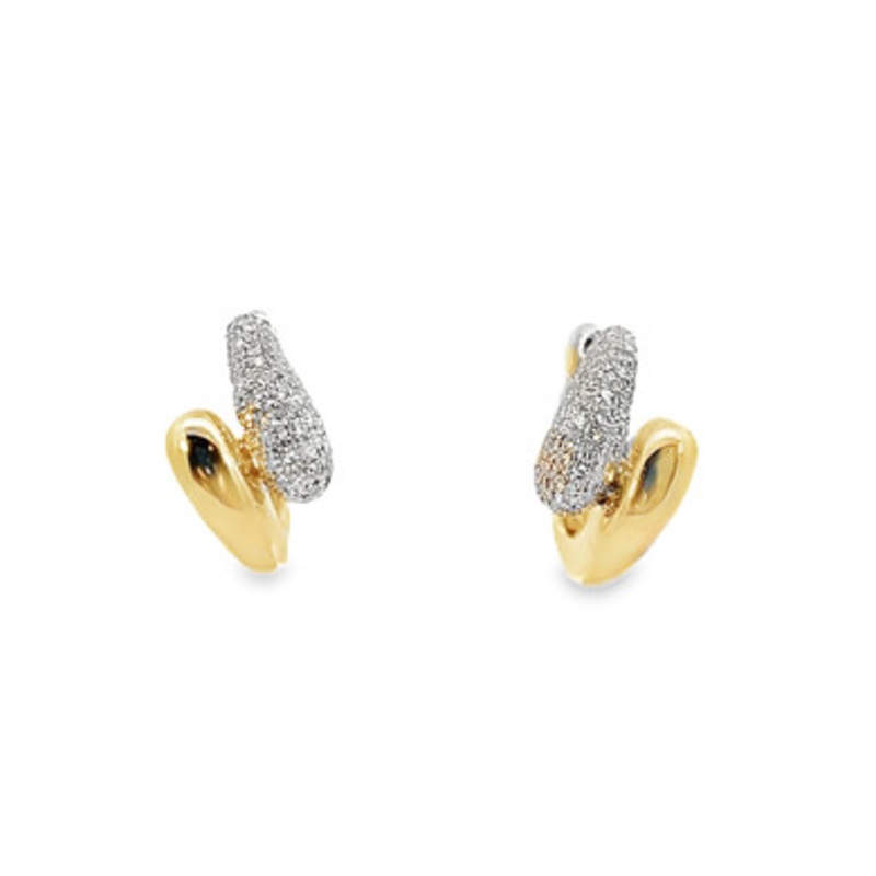 Pave Diamond Earrings [JEHOP0447]