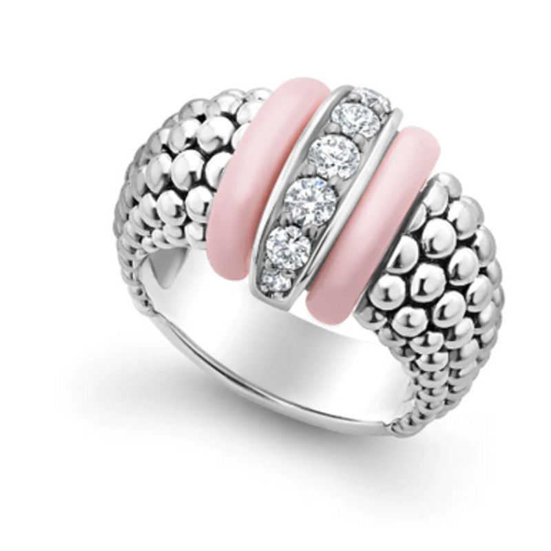 Pink Caviar Diamond Ring [JROTH0831]