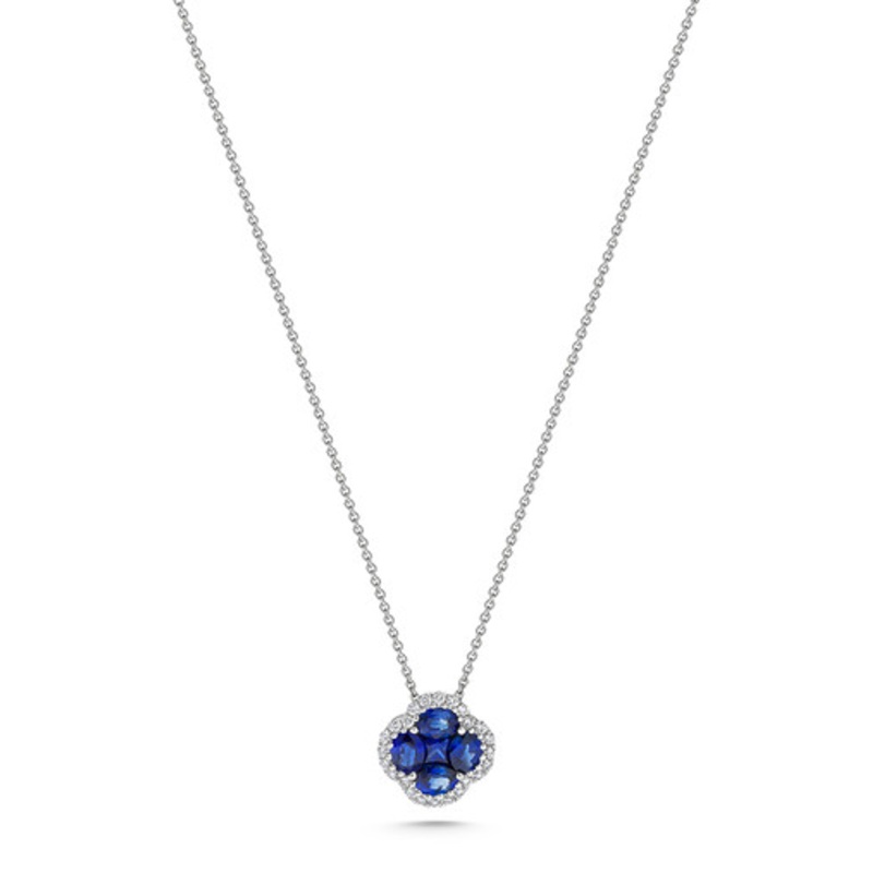 Sapphire and Diamond Pendant [1DFSD0706]