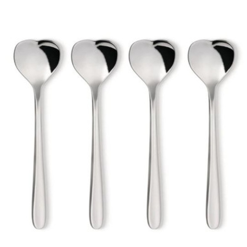 Stainless Caffe Sugar Spoon S/4 [5CSTA0651]