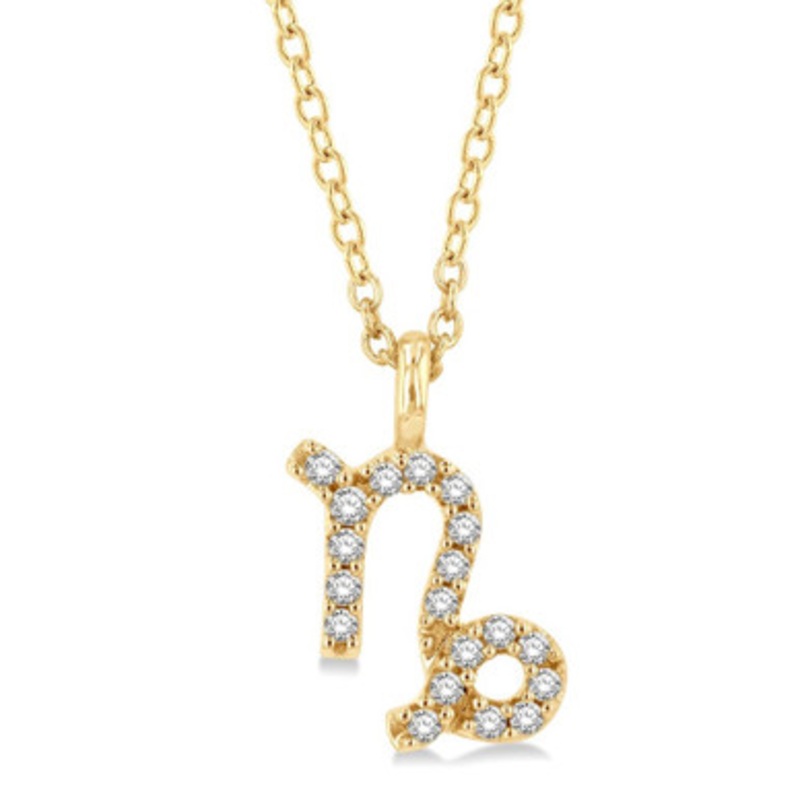 Capricorn Zodiac Diamond Pendant
 [JNPEN0331]
