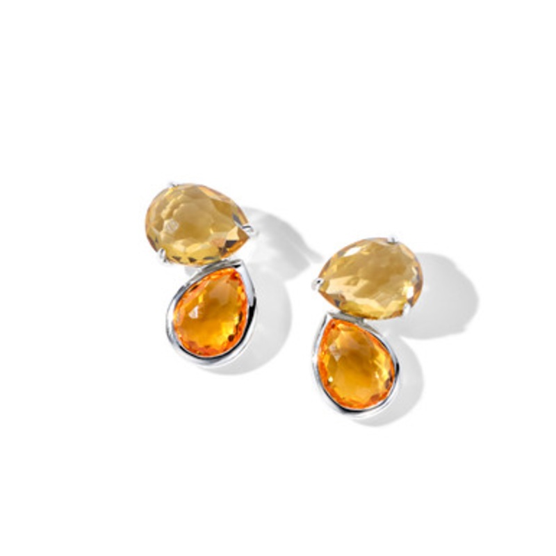 Rock Candy Citrine Stud Earrings [JESTD0564]
