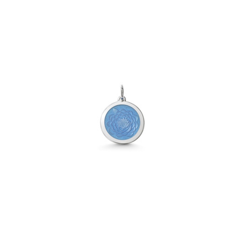 Small French Blue Lotus Pendant [2YCHM1872]