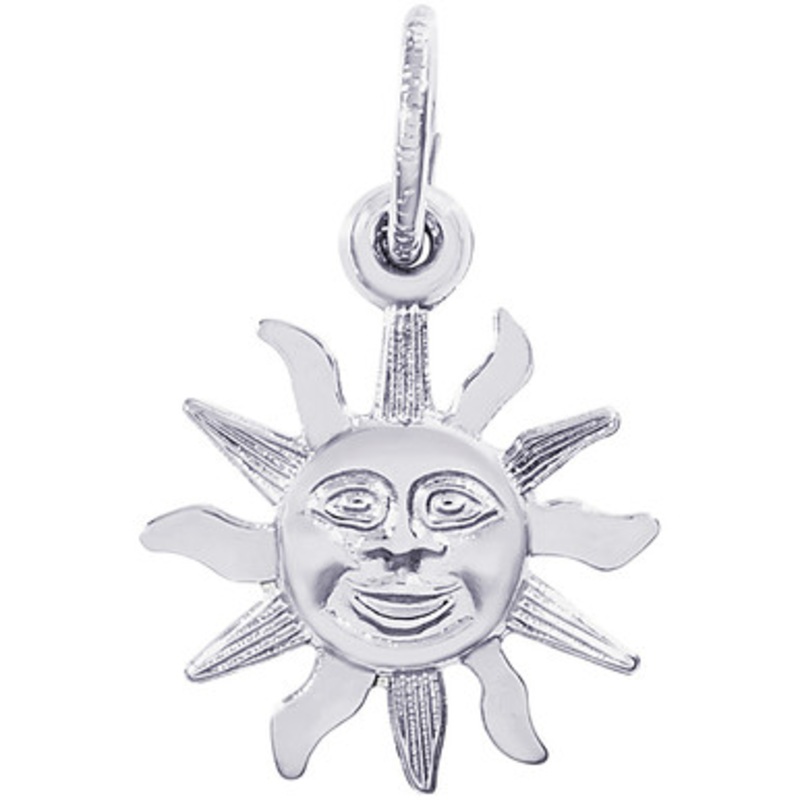 Sterling Sunburst Charm [2YCHM0982]