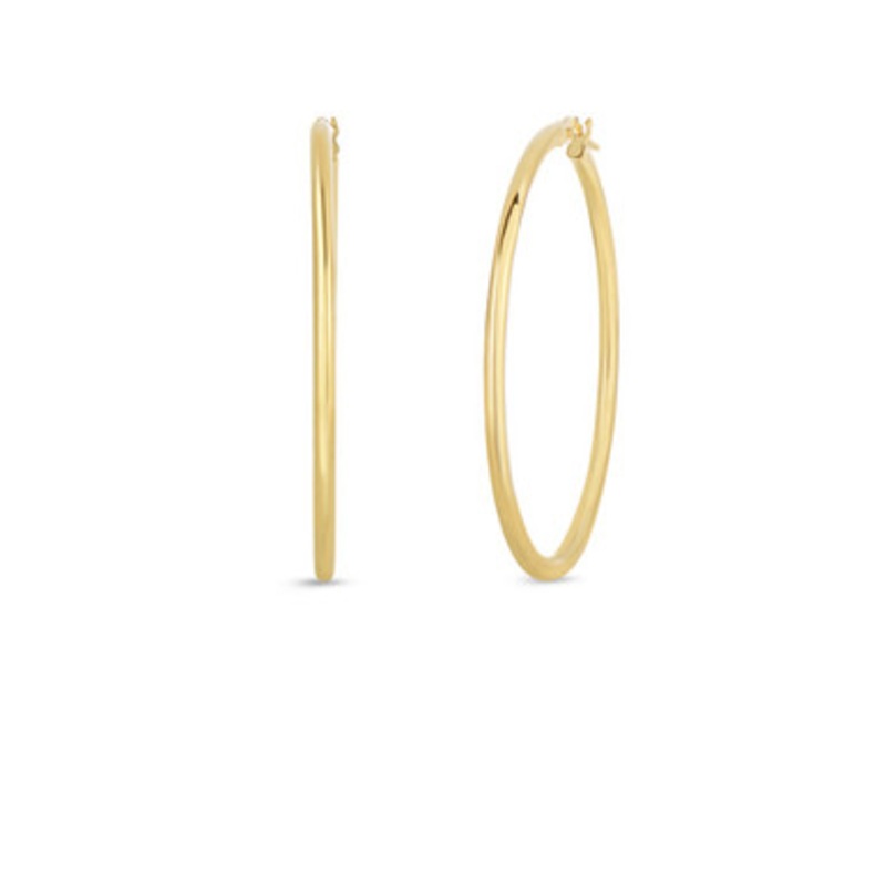 18k Yellow Gold Hoop Earrings [2EGHP0038]