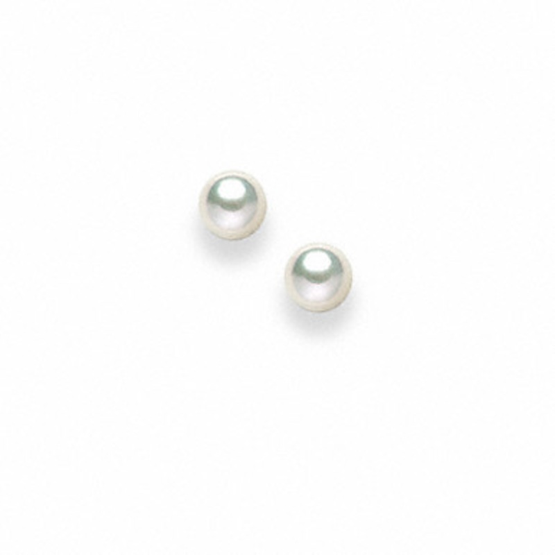 Akoya Cultured Pearl Stud Earrings [2ECPX0367]