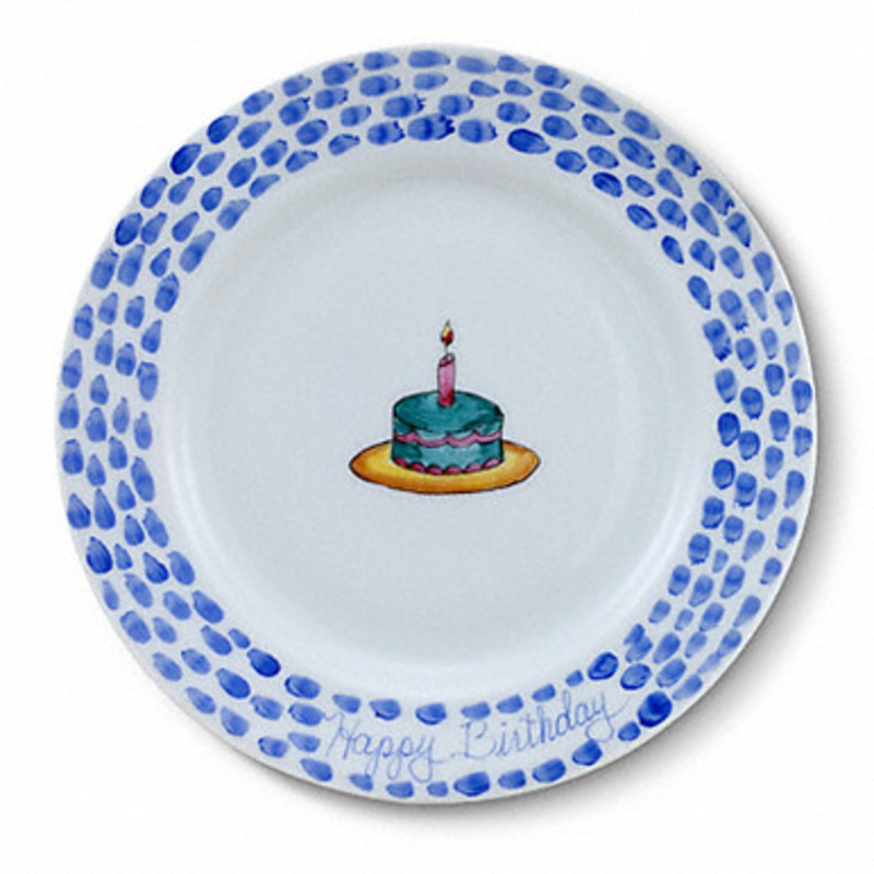 Blue Birthday Cupcake Plate [6BABY1273]