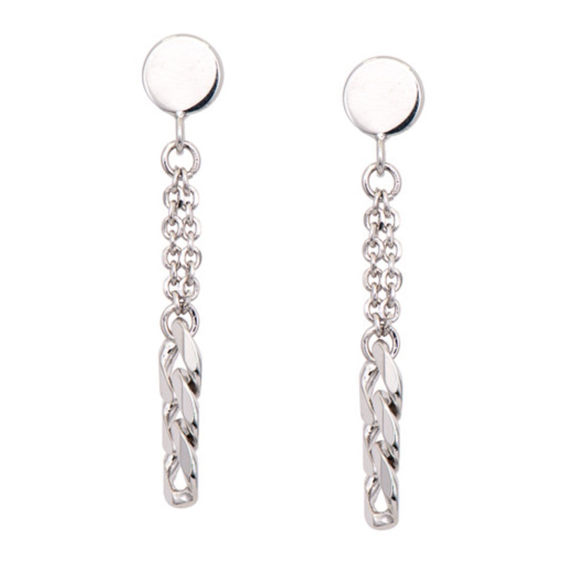 Cuban Link Drop Earrings [JEOTH0772]