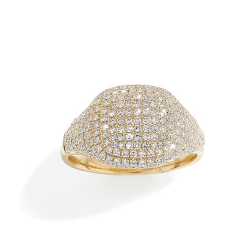 Pave Diamond Signet Ring [1FADX3953]