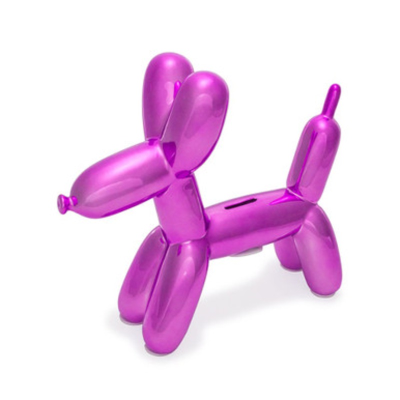 Pink Dog Ballon Bank [6BABY1484]