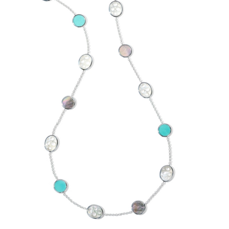 Rock Candy Mother of Pearl Long Necklace [JNOTH0754]
