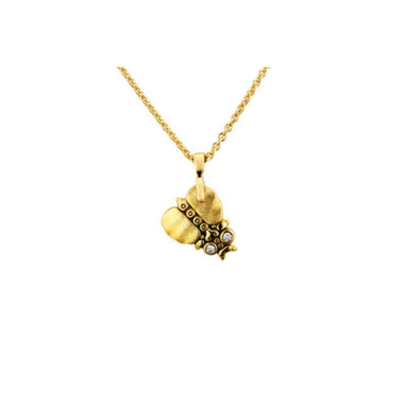 Thoughtful Beetle Charm Pendant  [1XCHM0174]
