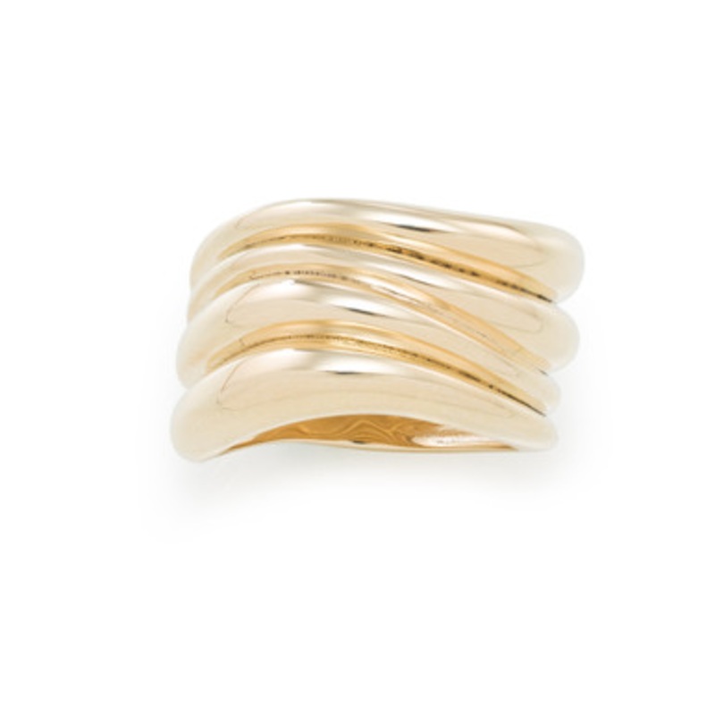 Wide Wave Band Ring [JROTH0221]