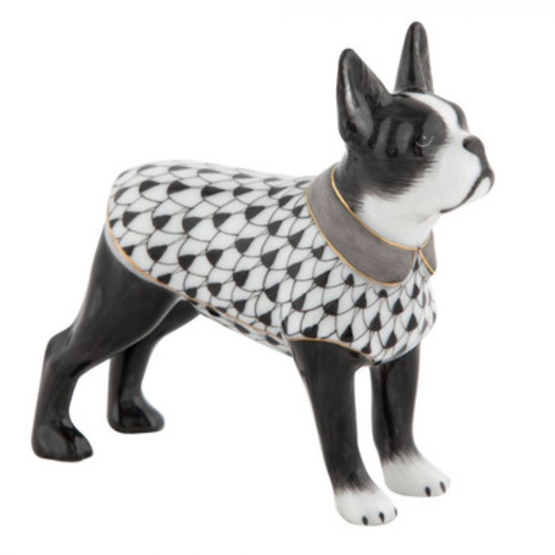 Boston Bull Terrier in Black [GGFIG0086]