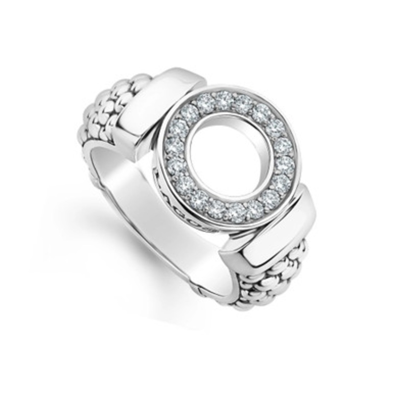 Caviar Spark Diamond Circle Ring [JROTH0106]