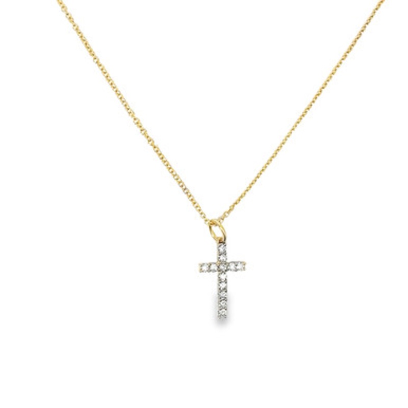 Diamond Cross Pendant Necklace [JNPEN0861]